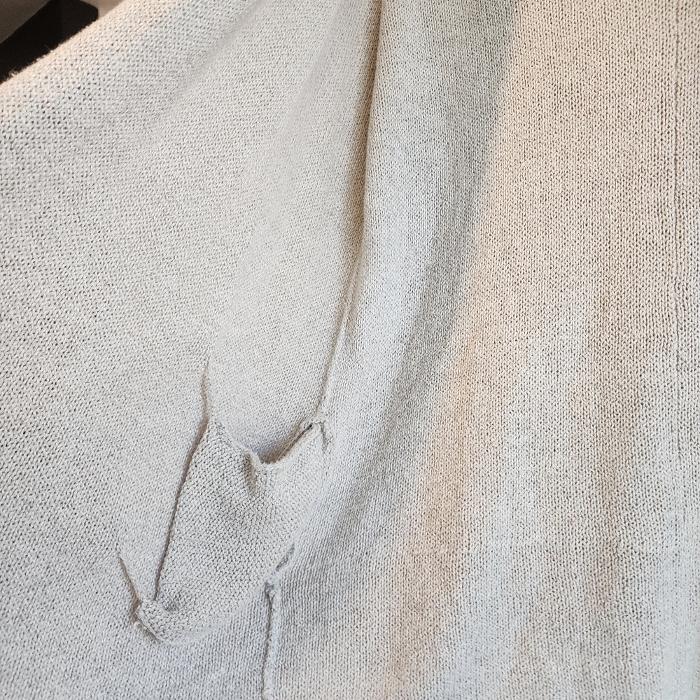 BROCHU WALKER CARDIGAN LINEN OPEN SWEATER SIZE SMALL - Picture 11 of 15